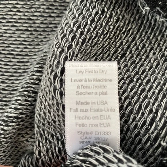 Anthropologie Puella Women's Textured Abingdon Dress Extra Small Gray/Black - Picture 8 of 8